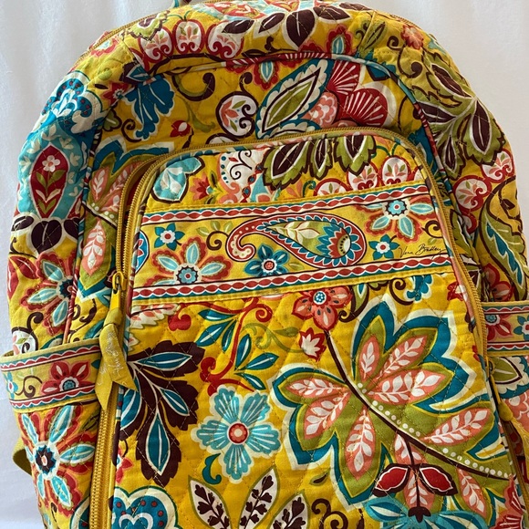 yellow vera bradley backpack